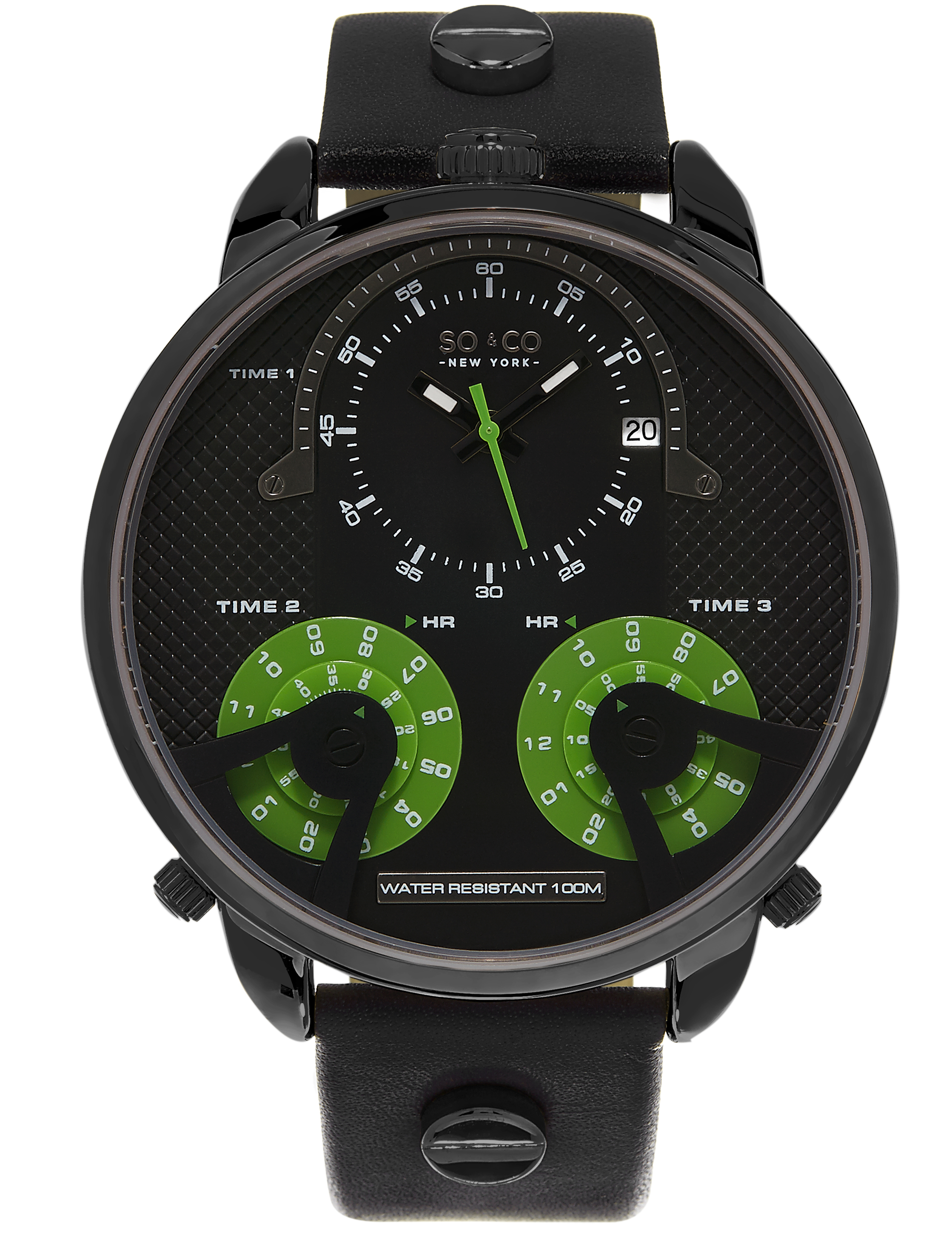 So & Co New York Herrklocka 5240.5 SoHo Svart/Stål Ø50 mm - So & Co New York