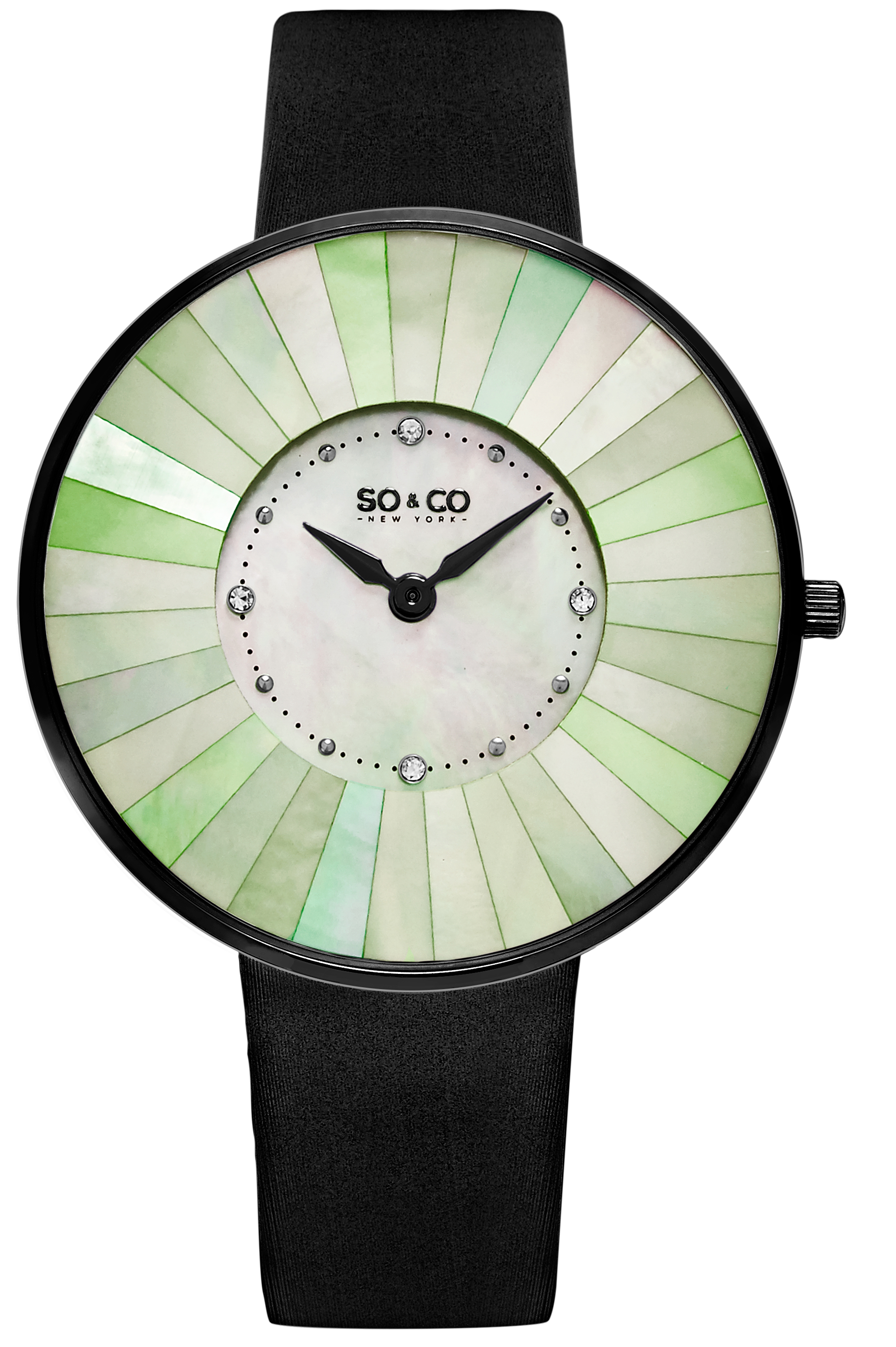 So & Co New York Damklocka 5275.4 SoHo Grön/Satin Ø38 mm - So & Co New York