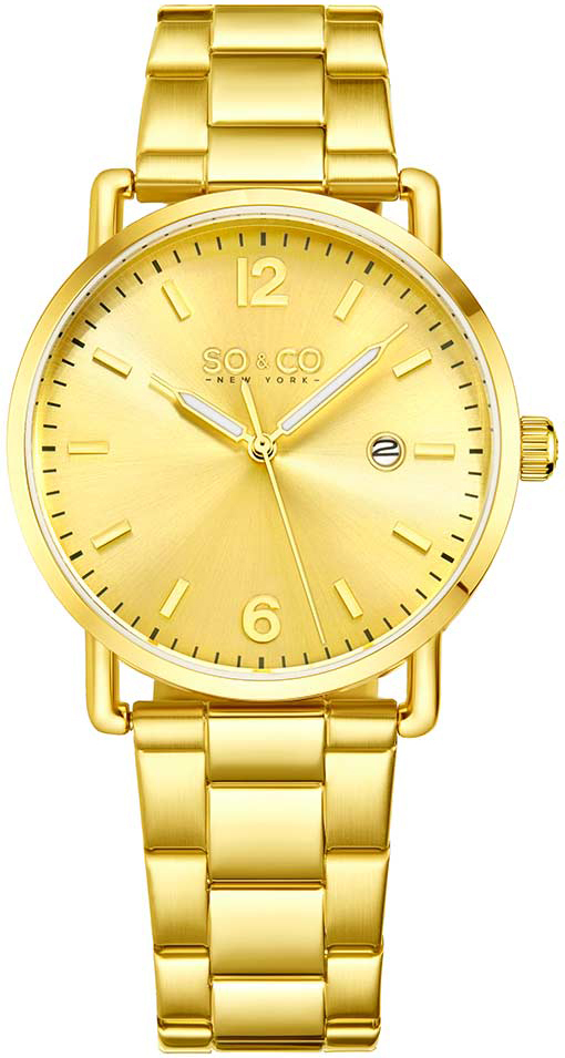 So & Co New York Herrklocka 5512.2 Madison Guld/Gulguldtonat - So & Co New York