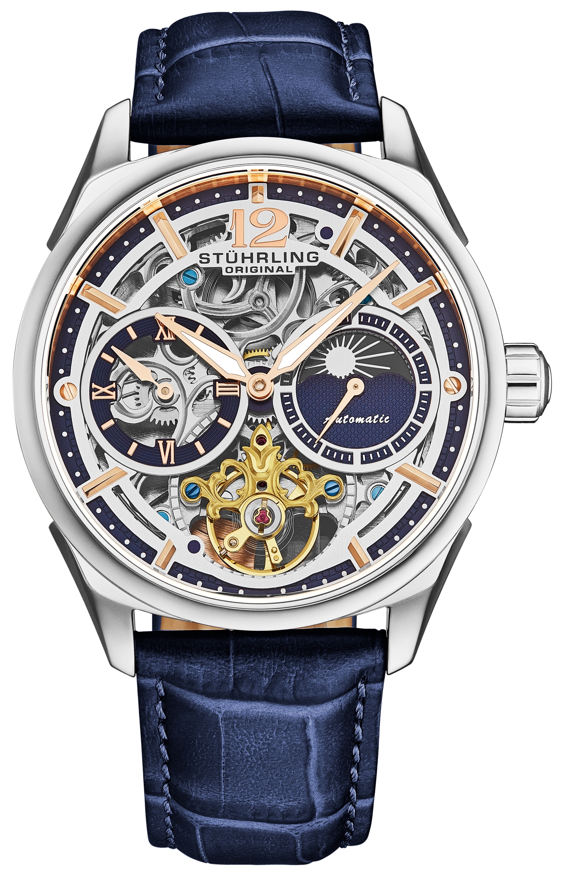 Stührling Original Herrklocka 1019.02 Legacy Vanguard Läder Ø42 mm