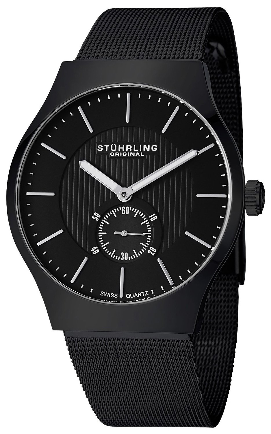 Stührling Original Herrklocka 125G.335B1 Classic Albion Svart/Stål - Stührling Original