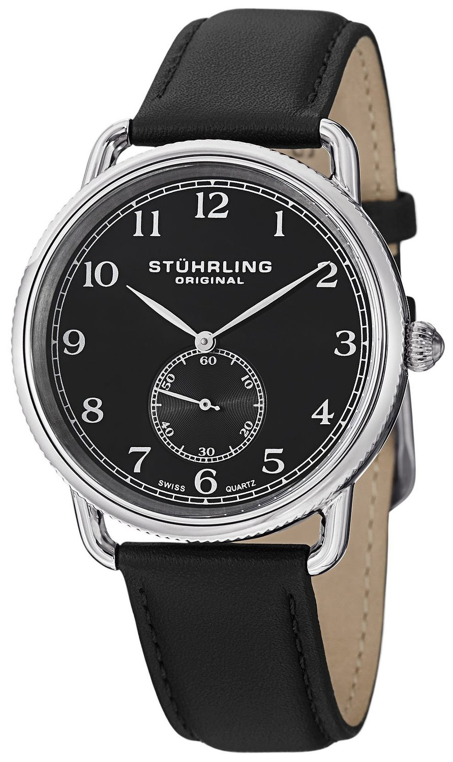 Stührling Original Herrklocka 207.02 Svart/Läder Ø41 mm - Stührling Original
