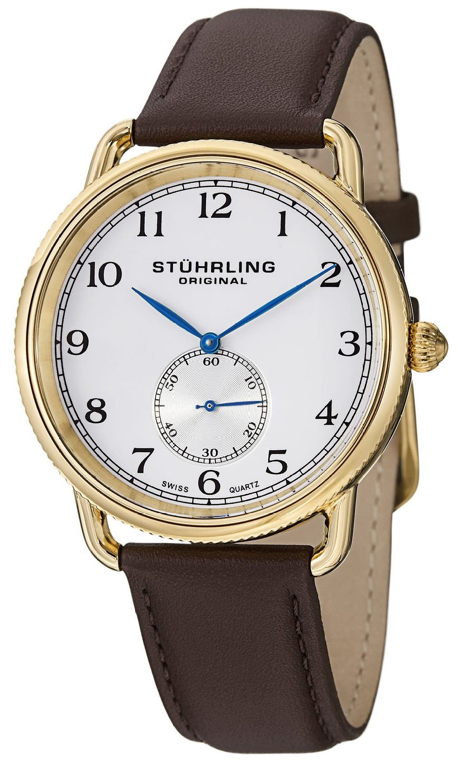 Stührling Original Herrklocka 207.03 Silverfärgad/Läder Ø41 mm - Stührling Original