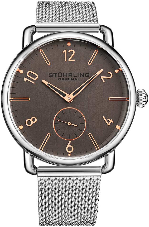 Stührling Original Herrklocka 3939.3 Jenson Brun/Stål Ø42 mm - Stührling Original