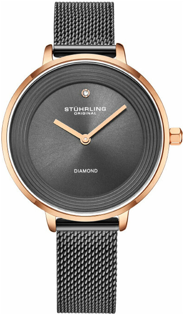 Stührling Original Damklocka 3946.4 Symphony Grå/Stål Ø37 mm - Stührling Original