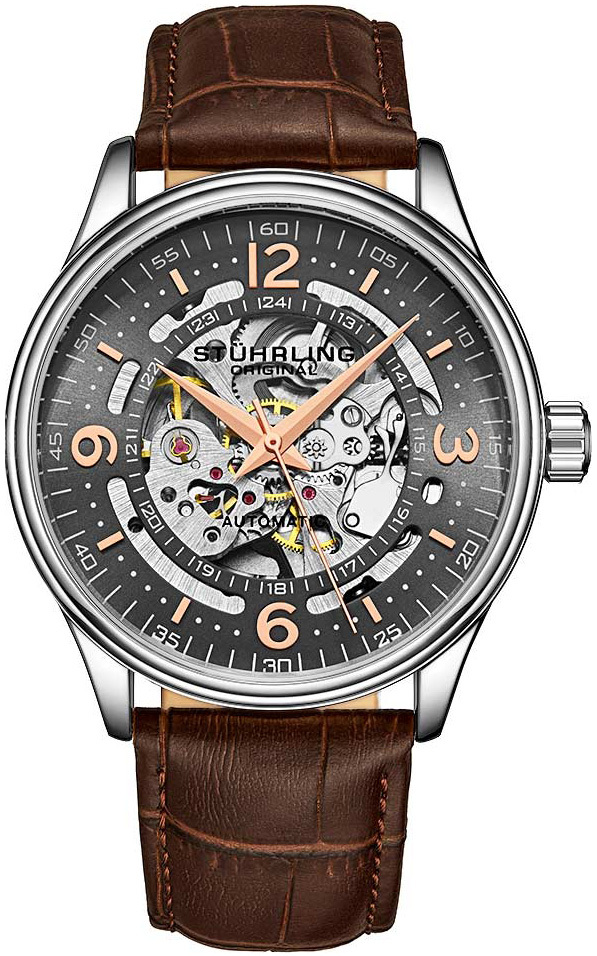 Stührling Original Herrklocka 3947.3 Denmark Grå/Läder Ø42 mm - Stührling Original