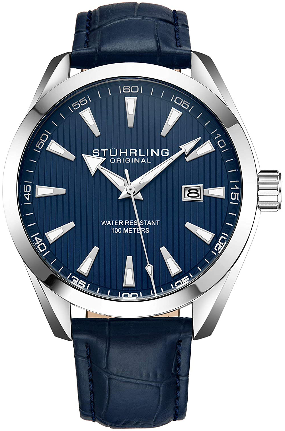 Stührling Original Herrklocka 3953L.2 Symphony Blå/Läder Ø42 mm - Stührling Original