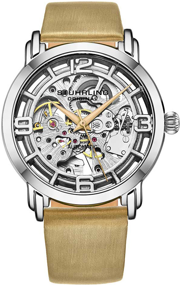 Stührling Original Damklocka 3982.1 Winchester Skelettskuren/Satin - Stührling Original