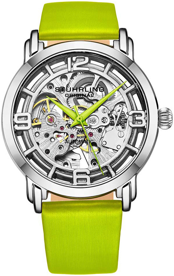 Stührling Original Damklocka 3982.2 Winchester Skelettskuren/Satin - Stührling Original