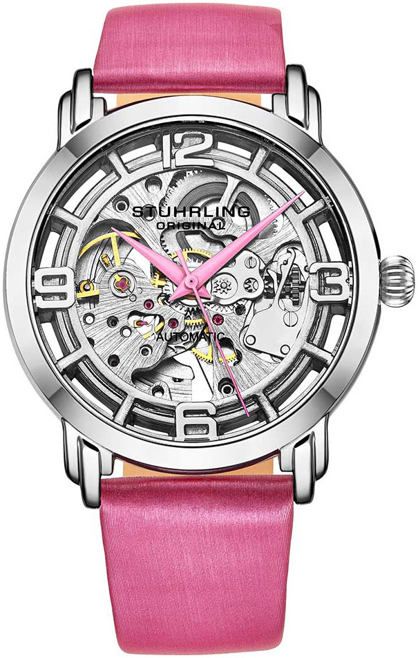 Stührling Original Damklocka 3982.3 Winchester Skelettskuren/Satin - Stührling Original