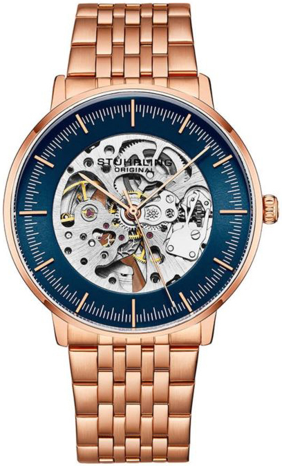 Stührling Original Herrklocka 3994.4 Legacy Blå/Roséguldstonat - Stührling Original