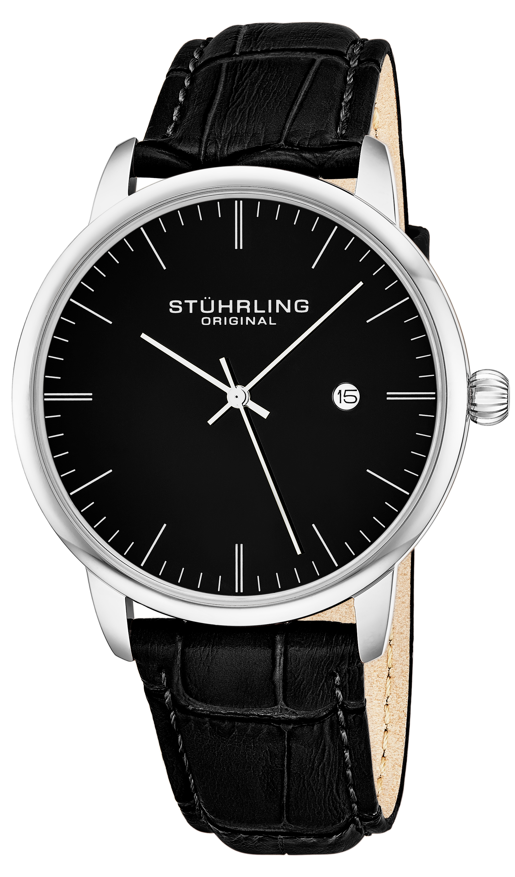 Stührling Original 99999 Herrklocka 3997.2 Svart/Stål Ø38 mm - Stührling Original