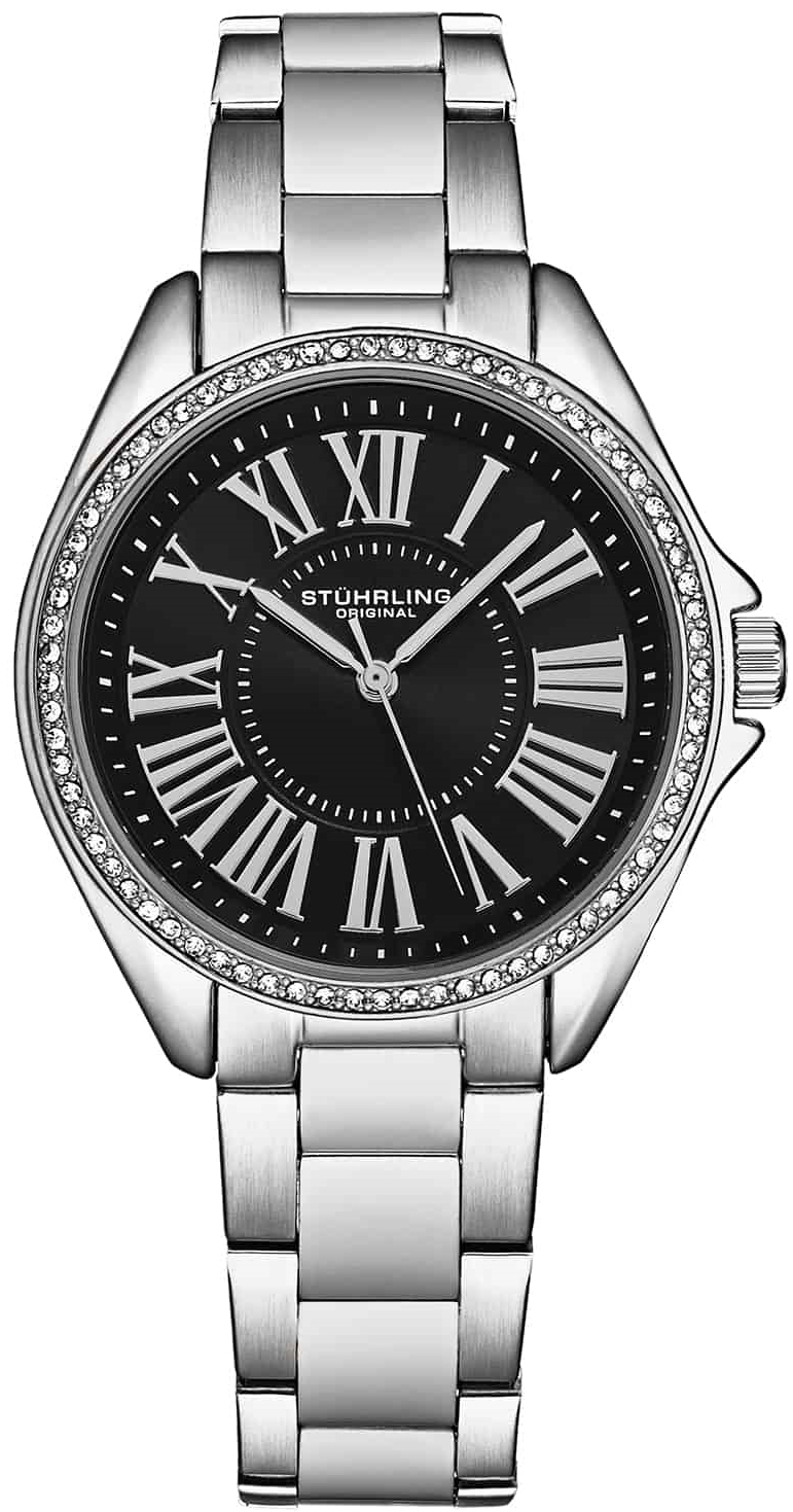 Stührling Original Damklocka 4025.1 The Dynasty Svart/Stål Ø40 mm - Stührling Original