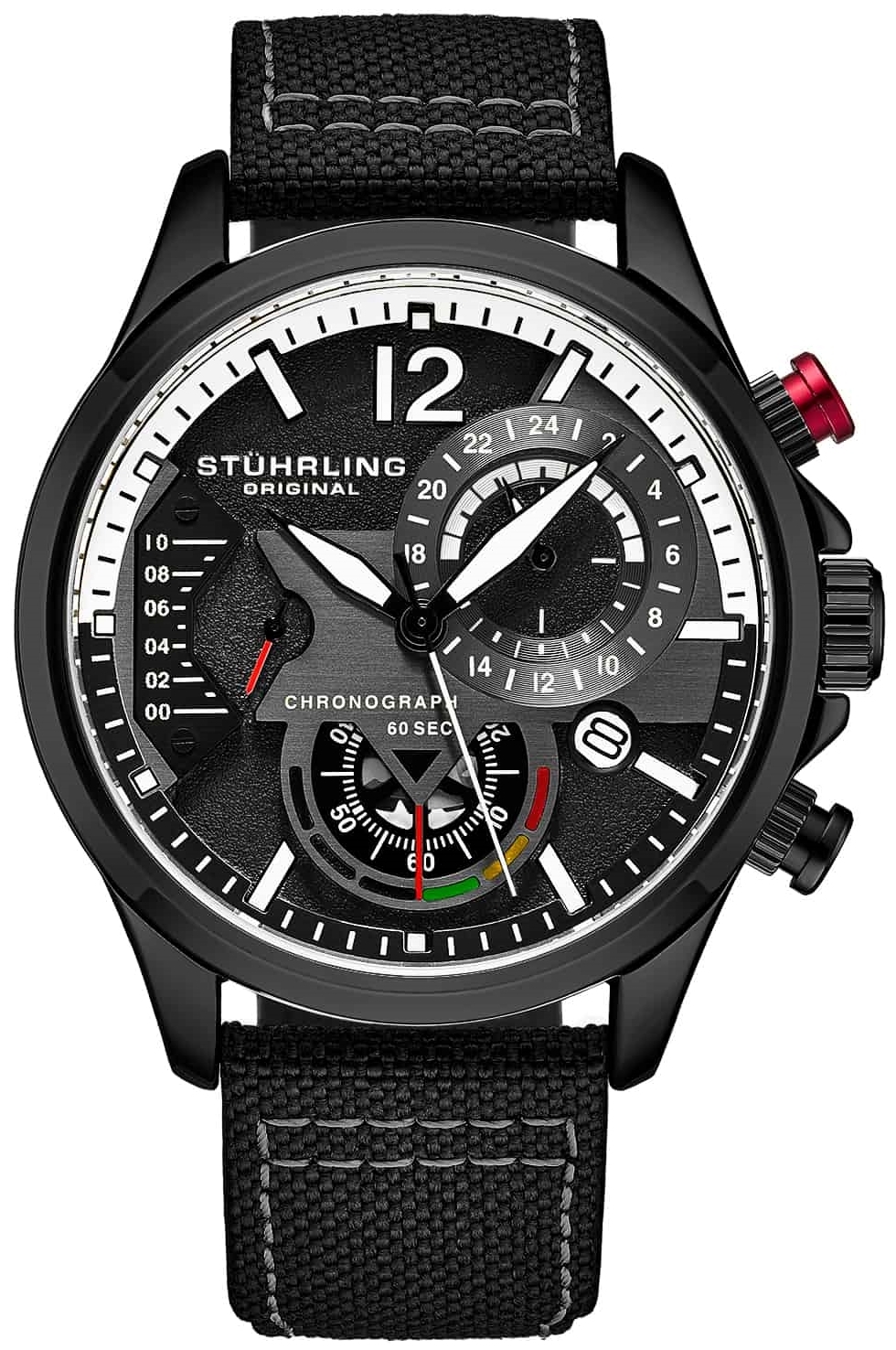 Stührling Original Herrklocka 4029.5 Aviator Cordura Svart/Textil - Stührling Original