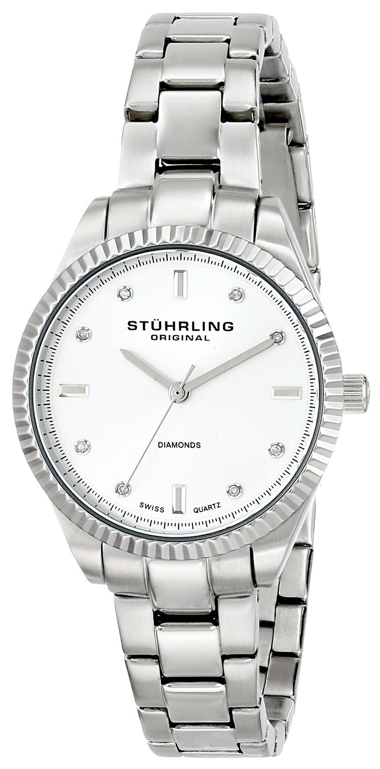 Stührling Original Damklocka 607L.01 Silverfärgad/Stål Ø32 mm - Stührling Original