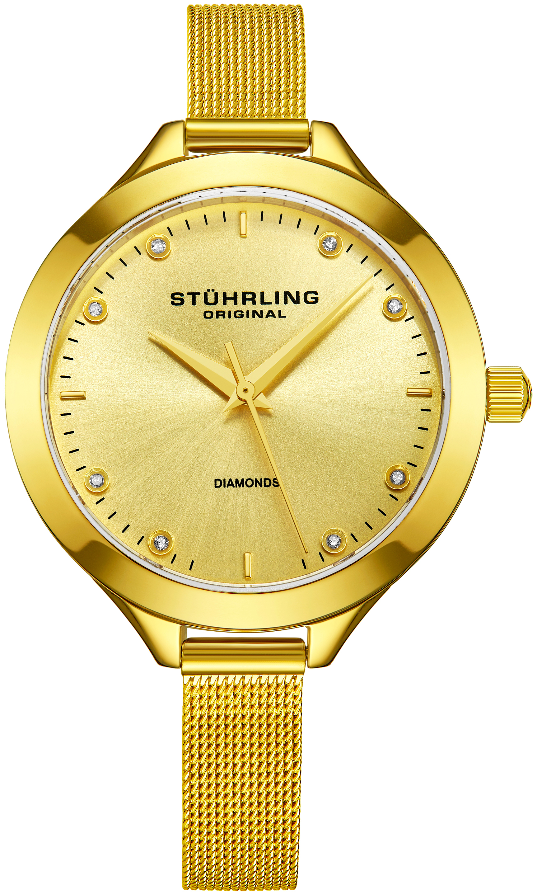 Stührling Original Damklocka 624M2.03 Diamond Guld/Gulguldtonat stål - Stührling Original