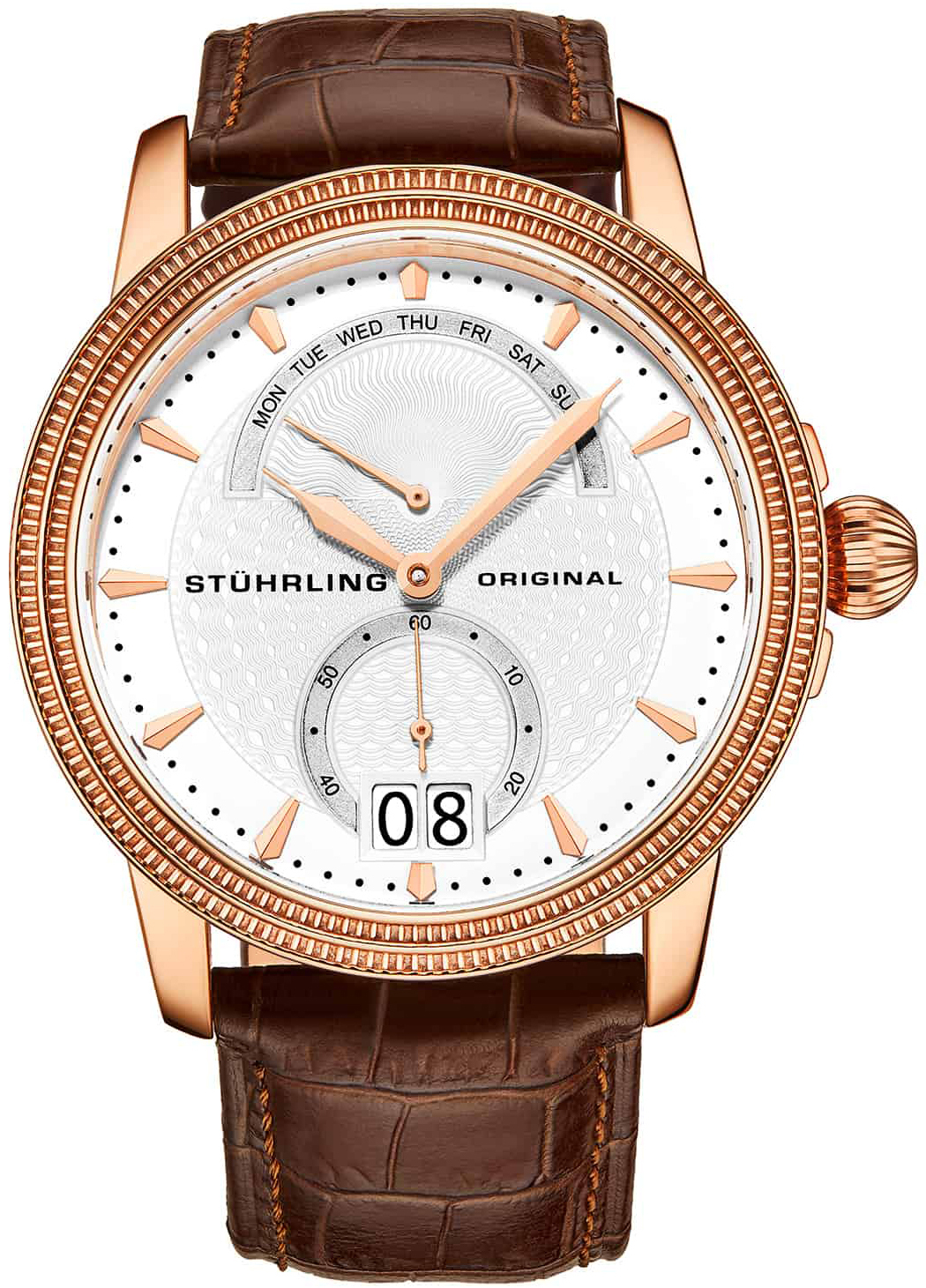 Stührling Original Herrklocka 788.06 Classic Vit/Läder Ø45 mm - Stührling Original