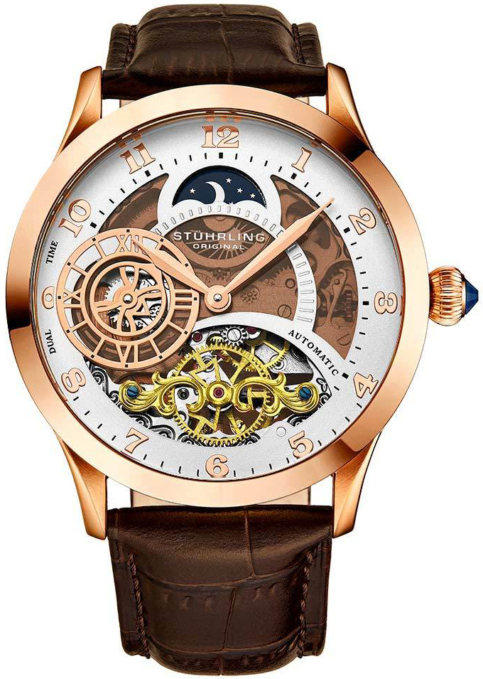 Stührling Original Herrklocka 925.03 Radiant Silverfärgad/Läder - Stührling Original