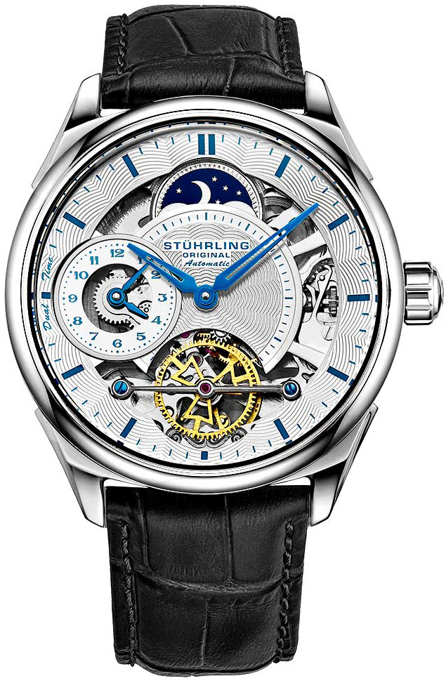 Stührling Original Herrklocka 943A.01 Legacy Silverfärgad/Läder - Stührling Original