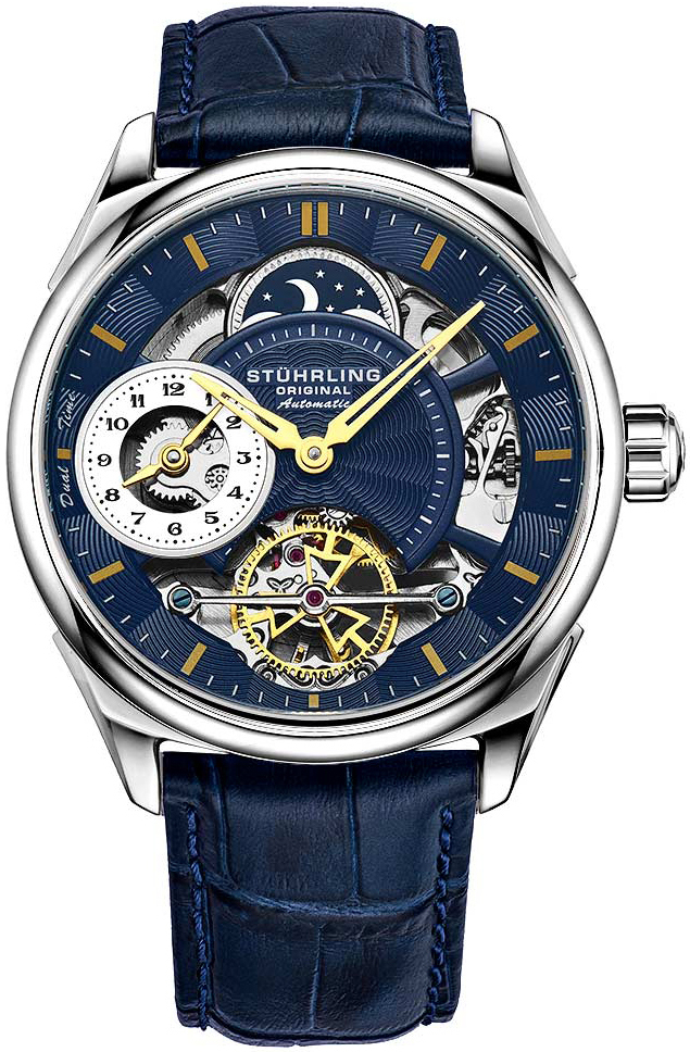 Stührling Original Herrklocka 943A.02 Legacy Blå/Läder Ø42 mm - Stührling Original