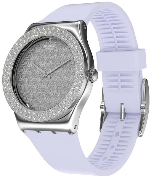 Swatch Damklocka YLG140 Essentials Guldtonad/Gummi &Oslash;33 mm