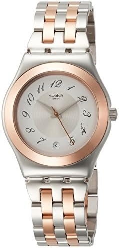 Swatch Damklocka YLS217 Essentials Vit/Läder Ø33 mm