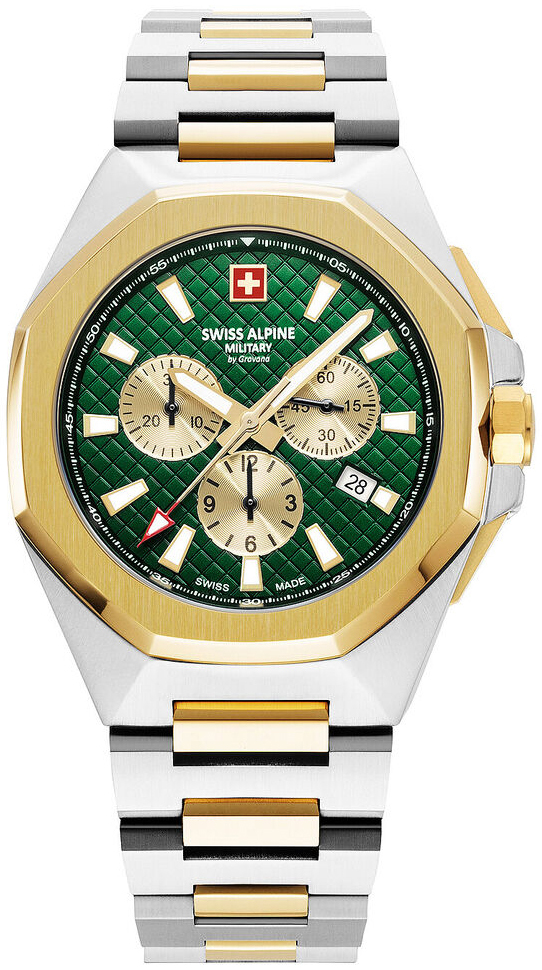 Swiss Alpine Military Herrklocka 7005.9144 Typhoon Grön/Gulguldtonat - Swiss Alpine Military