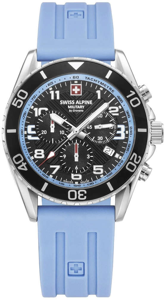 Swiss Alpine Military Herrklocka 7029.9831 Raptor Svart/Gummi Ø42 mm - Swiss Alpine Military