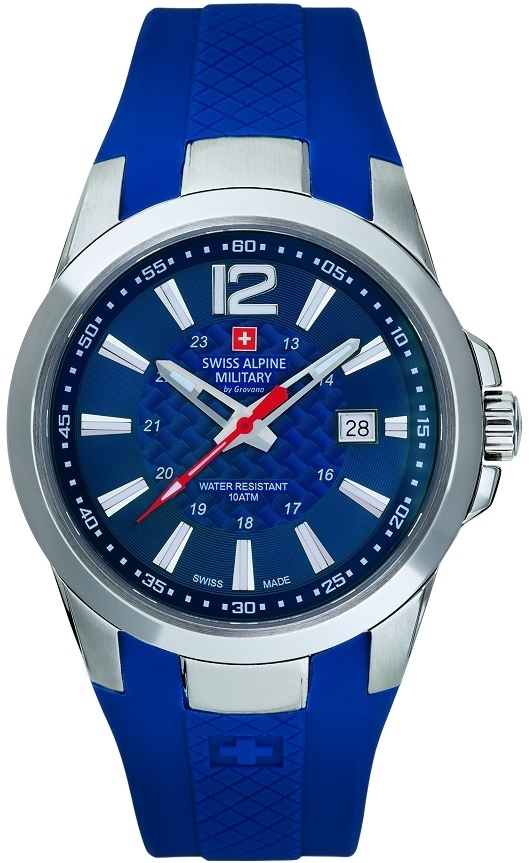 Swiss Alpine Military Herrklocka 7058.1835 Combat Air Blå/Plast Ø44 - Swiss Alpine Military