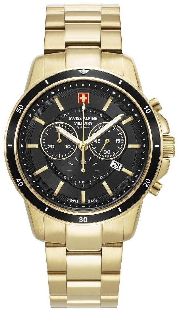 Swiss Alpine Military Herrklocka 7089.9117 Douglas Svart/Gulguldtonat - Swiss Alpine Military