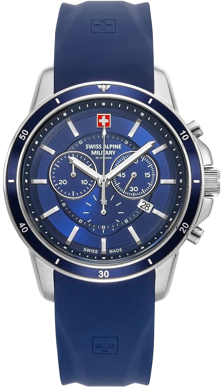 Swiss Alpine Military Herrklocka 7089.9835 Douglas Blå/Gummi Ø44 mm - Swiss Alpine Military