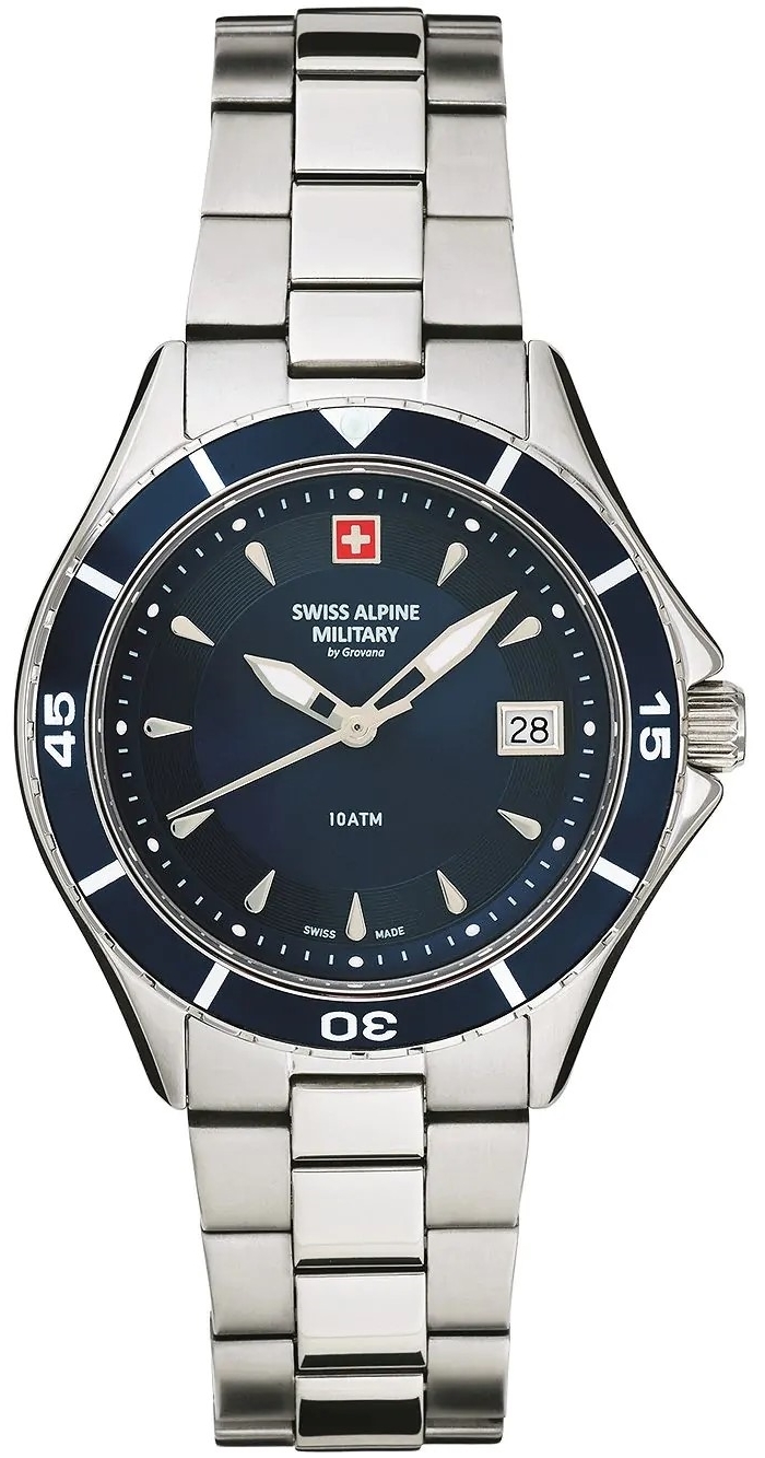 Swiss Alpine Military Damklocka 7740.1135 Nautilus Blå/Stål Ø36 mm - Swiss Alpine Military