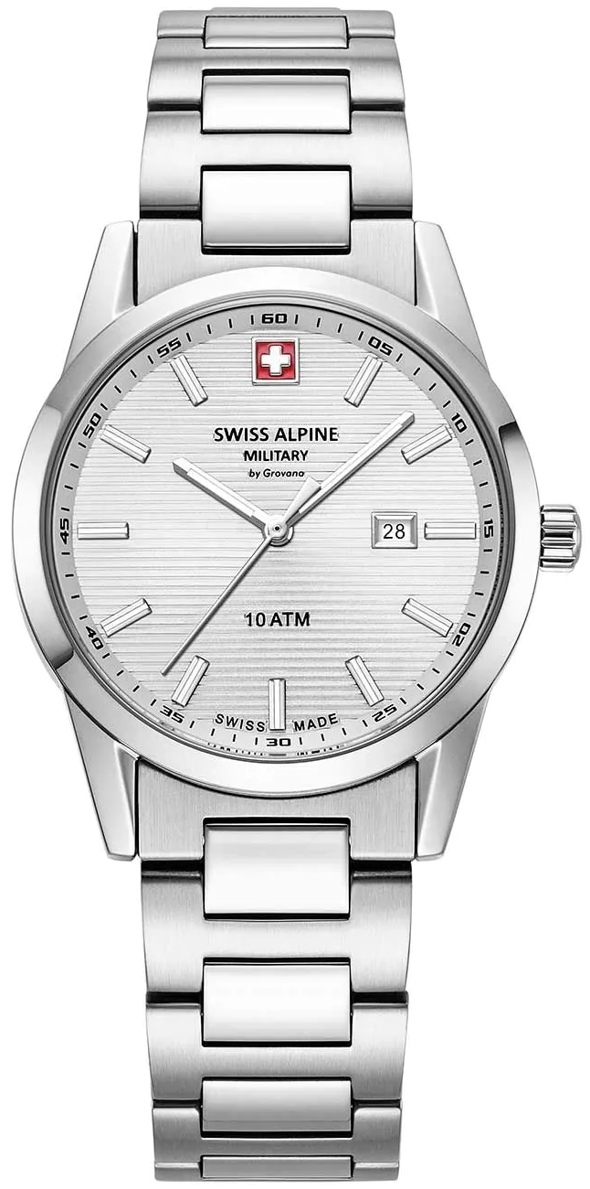 Swiss Alpine Military Damklocka 7767.1132 Argos Silverf&auml;rgad/St&aring;l