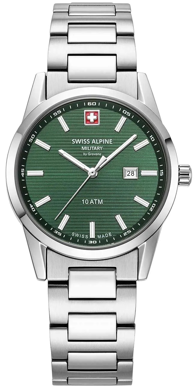 Swiss Alpine Military Damklocka 7767.1134 Argos Grön/Stål Ø34 mm - Swiss Alpine Military