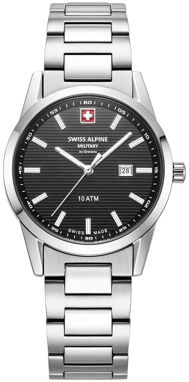 Swiss Alpine Military Damklocka 7767.1137 Argos Svart/Stål Ø34 mm - Swiss Alpine Military