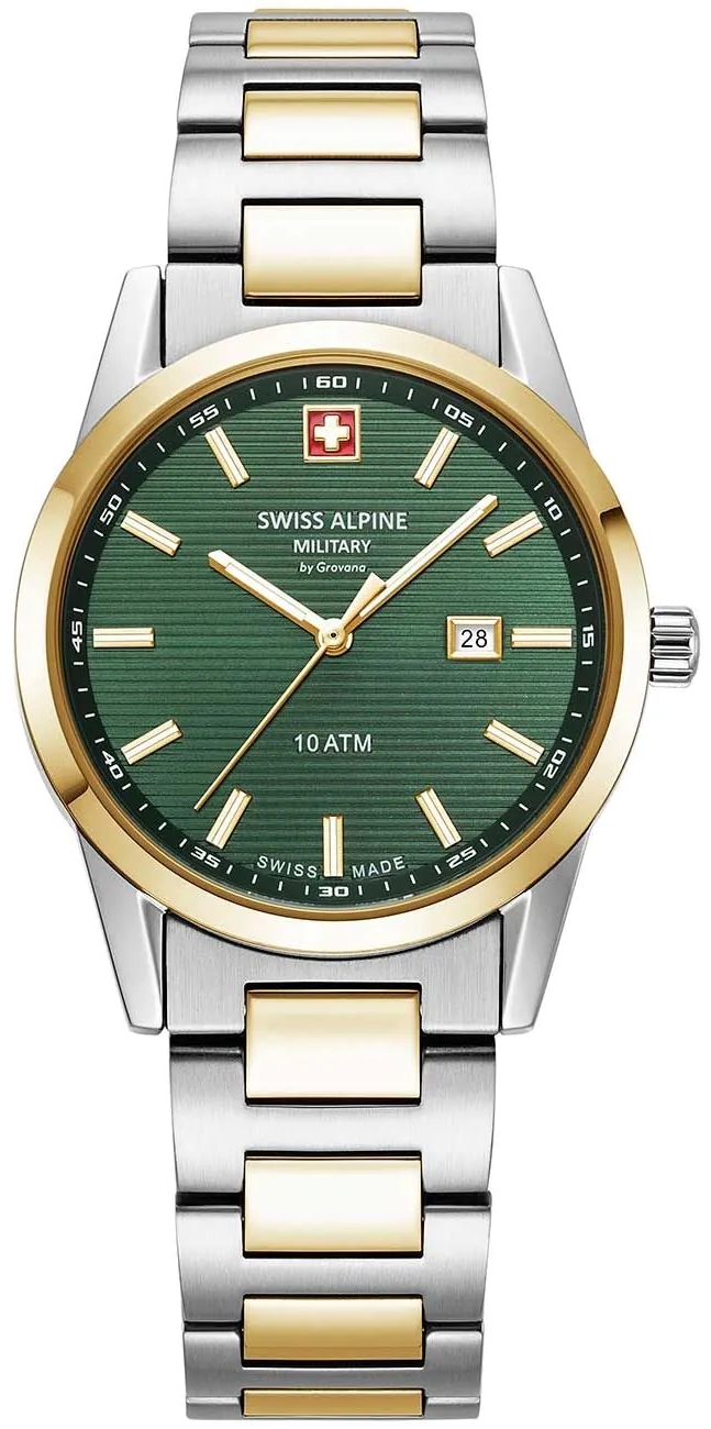 Swiss Alpine Military Damklocka 7767.1144 Argos Grön/Stål Ø34 mm - Swiss Alpine Military