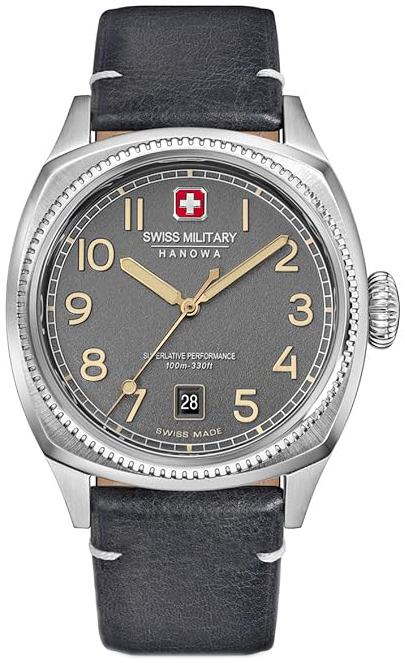 Swiss Military Hanowa Herrklocka SMWGB0003702 Condor Gr&aring;/L&auml;der &Oslash;41