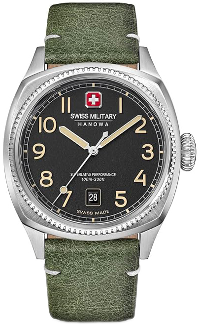 Swiss Military Hanowa Herrklocka SMWGB0003703 Condor Svart/L&auml;der