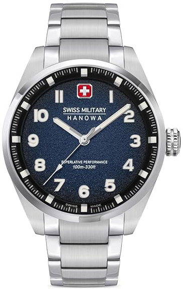 Swiss Military Hanowa Herrklocka SMWGG0001504 Greyhound Bl&aring;/St&aring;l