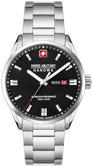 Swiss Military Hanowa Herrklocka SMWGH0001601 Road Runner Svart/St&aring;l