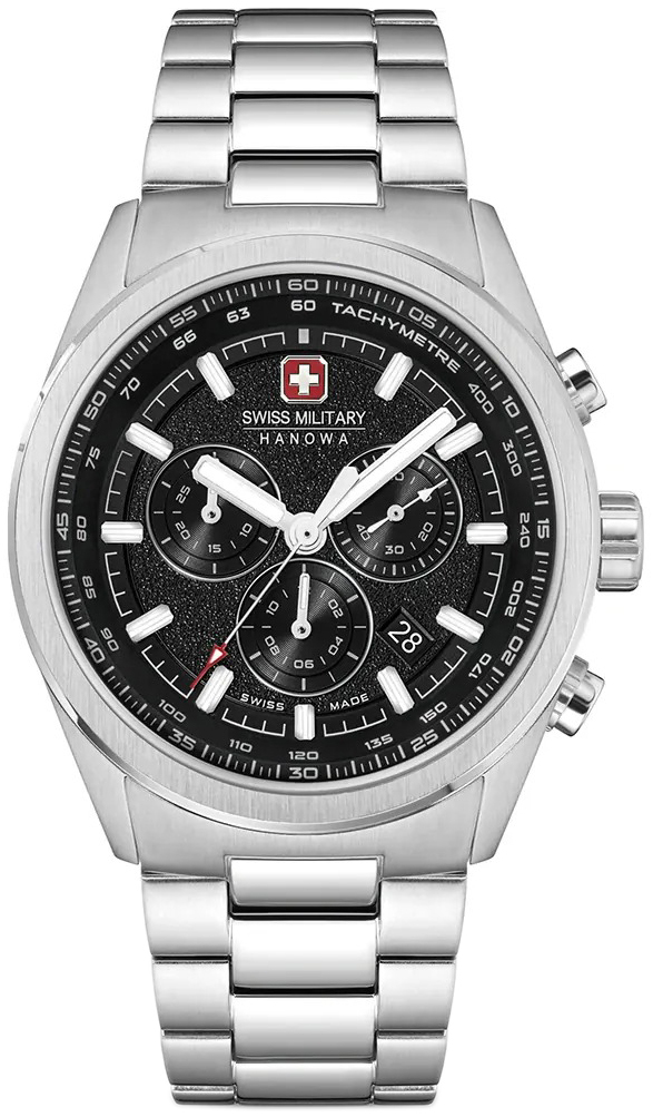 Swiss Military Hanowa Herrklocka SMWGI0004204 Pioneer Svart/St&aring;l