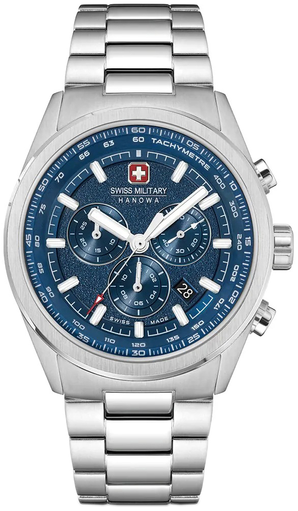 Swiss Military Hanowa Herrklocka SMWGI0004205 Pioneer Bl&aring;/St&aring;l &Oslash;43