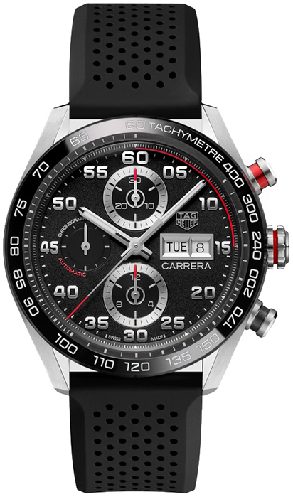 TAG Heuer Herrklocka CBN2A1AA.FT6228 Carrera Svart/Gummi Ø44 mm - TAG Heuer