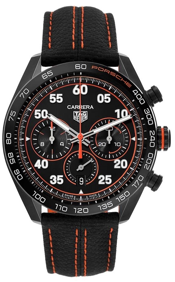 TAG Heuer Herrklocka CBN2A1M.FC6526 Carrera Svart/Gummi Ø44 mm - TAG Heuer