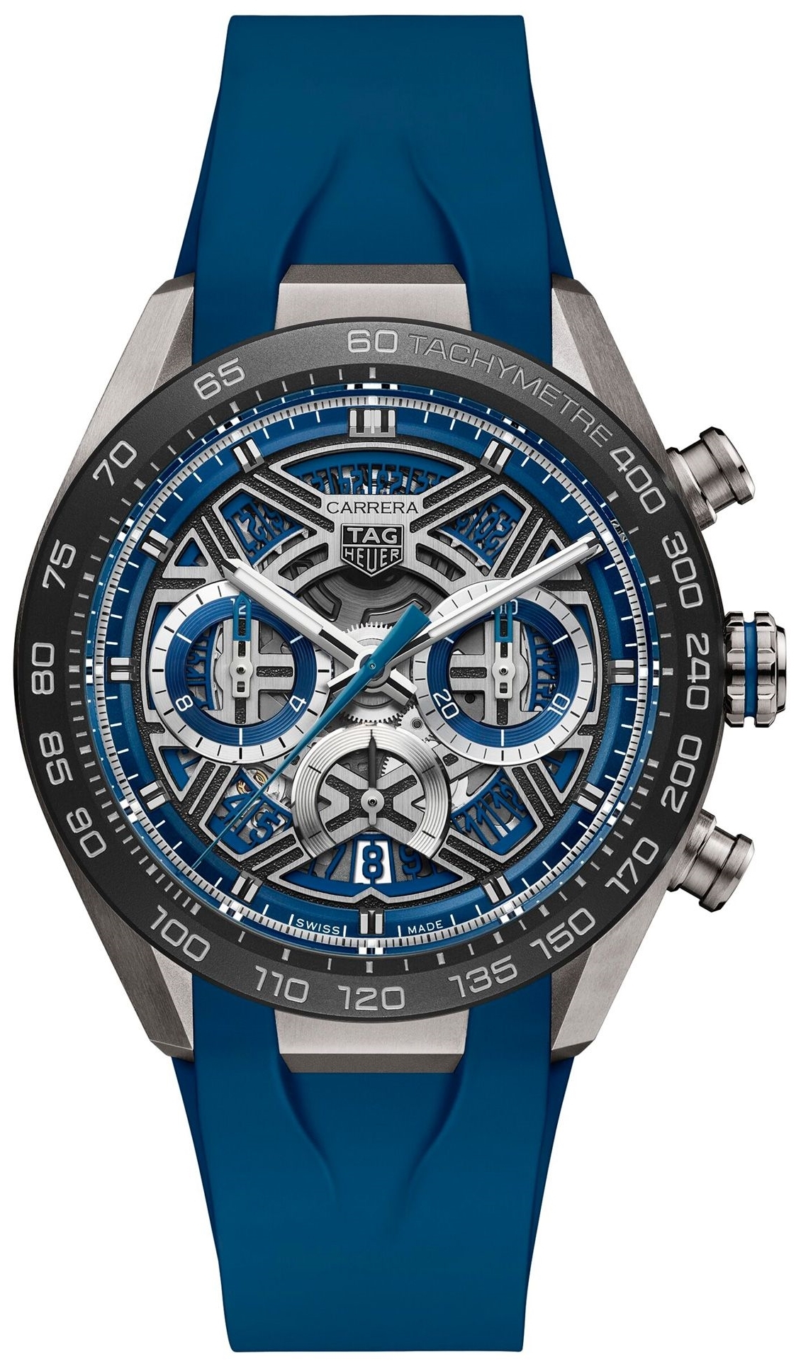 TAG Heuer Herrklocka CBU2081.FT6274 Carrera Blå/Gummi Ø44 mm - TAG Heuer