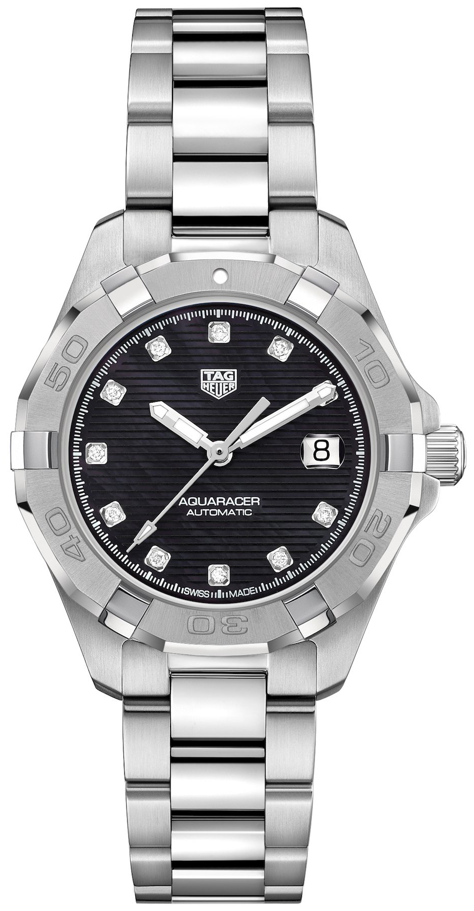 TAG Heuer Damklocka WBD2312.BA0740 Aquaracer Lady Svart/St&aring;l &Oslash;32 mm
