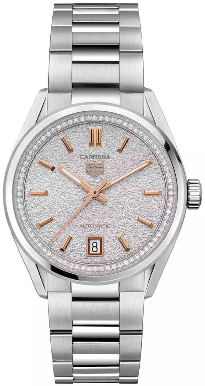 TAG Heuer Damklocka WBN231B.BA0001 Carrera Date Grå/Stål Ø36 mm - TAG Heuer