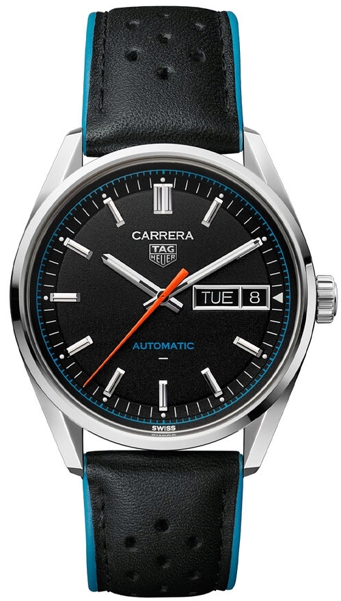 TAG Heuer Herrklocka WDA2110.FC6614 Carrera Svart/Läder Ø41 mm - TAG Heuer