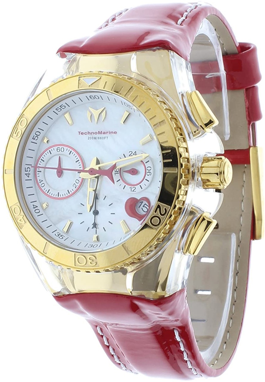 Technomarine Damklocka TM-117003 Vit/Läder Ø40 mm - Technomarine