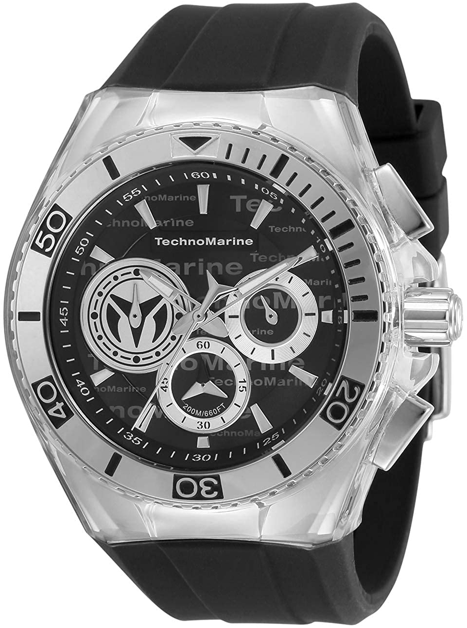 Technomarine Herrklocka TM-118119 Svart/Gummi &Oslash;46.65 mm